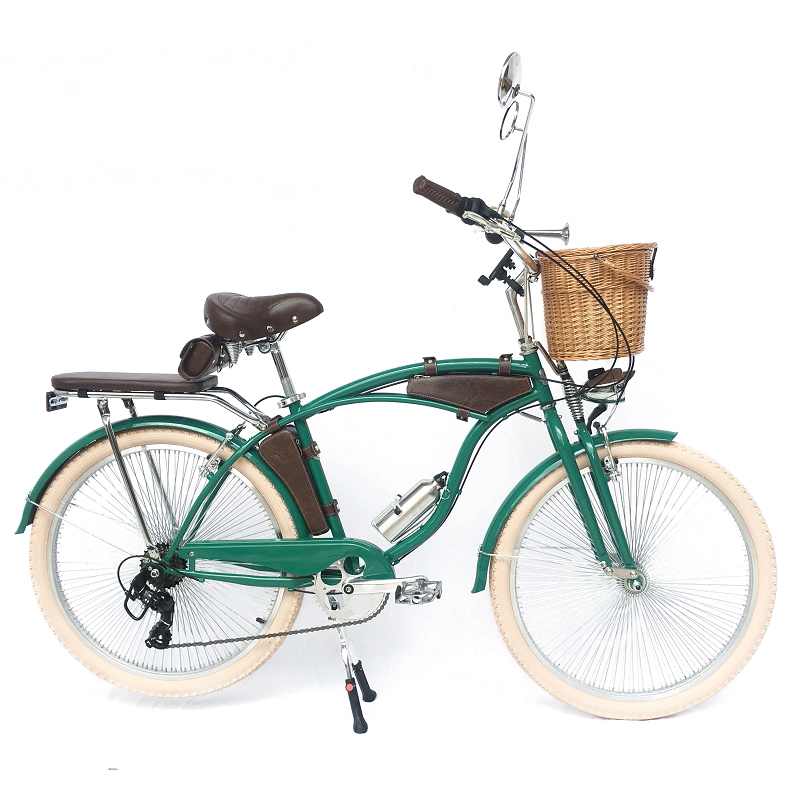 26" Classic Vintage Shimano 7 Speed Beach Cruiser Bike